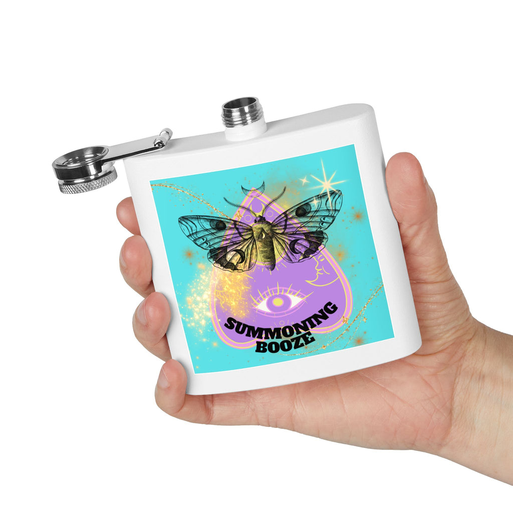 🔮 Summoning Booze Moth Ouija Flask