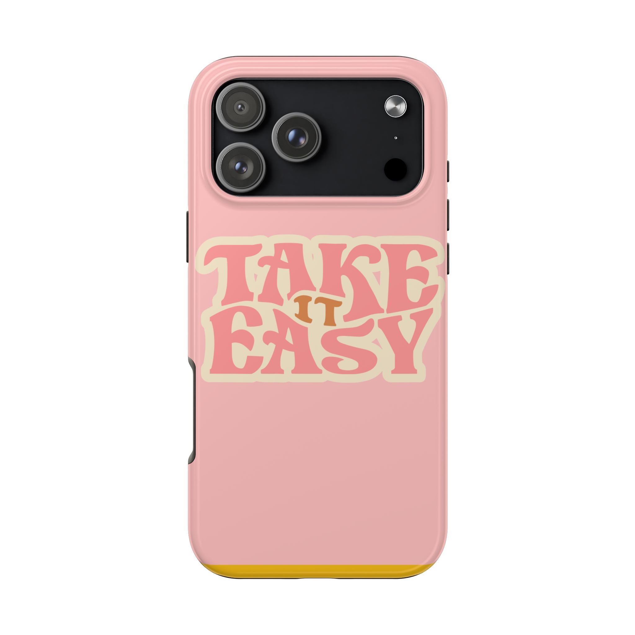 60s Pink Take It Easy Phone Case 🌸✌️📱