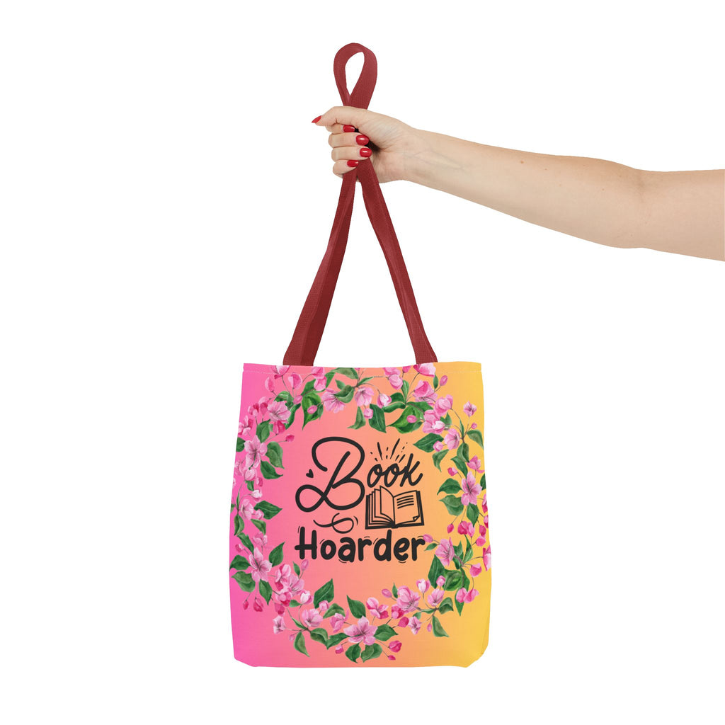 💖 60s–90s Book Hoarder Retro Tote Bag – Bright Pink & Yellow