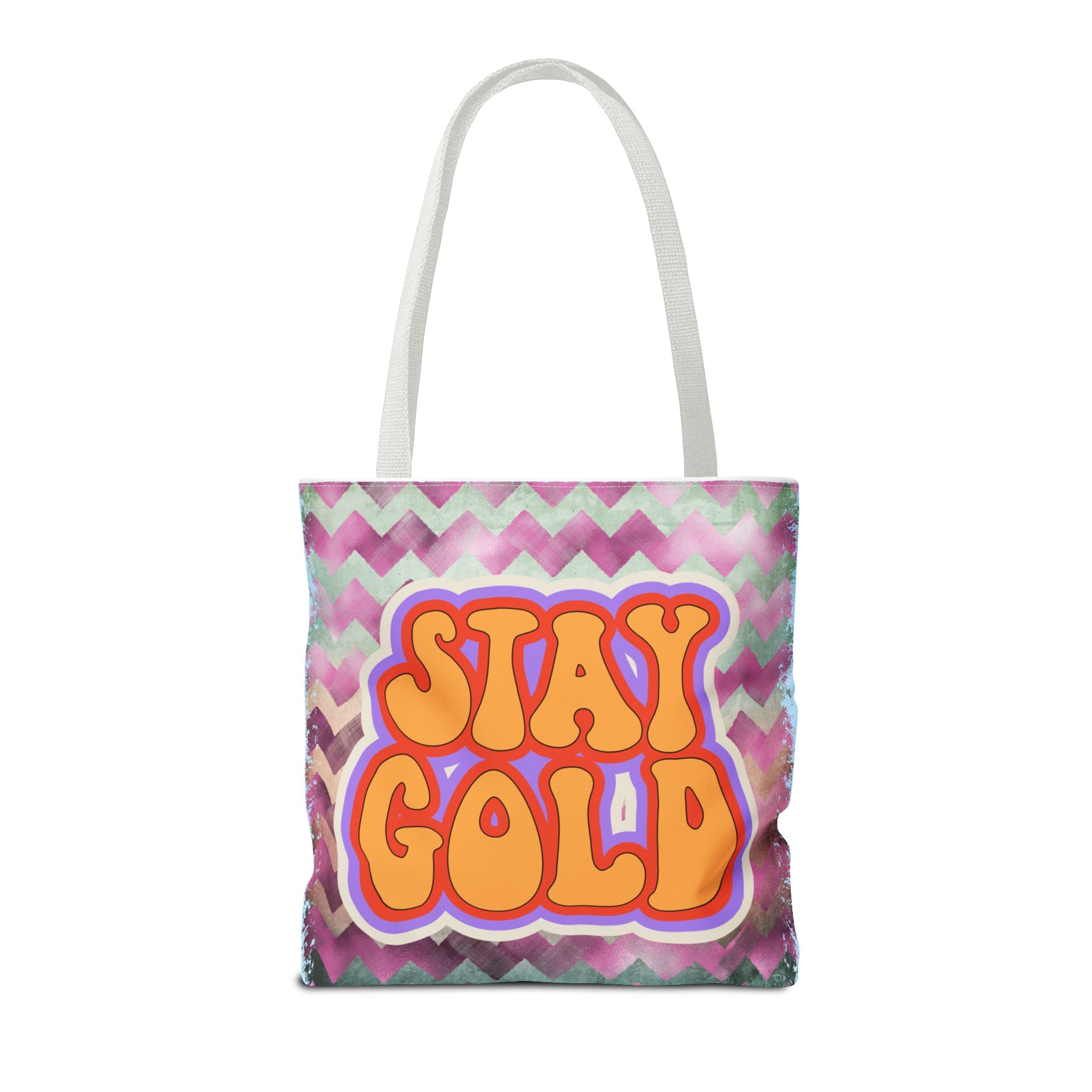 🌟 70s “Stay Gold” Retro Tote Bag