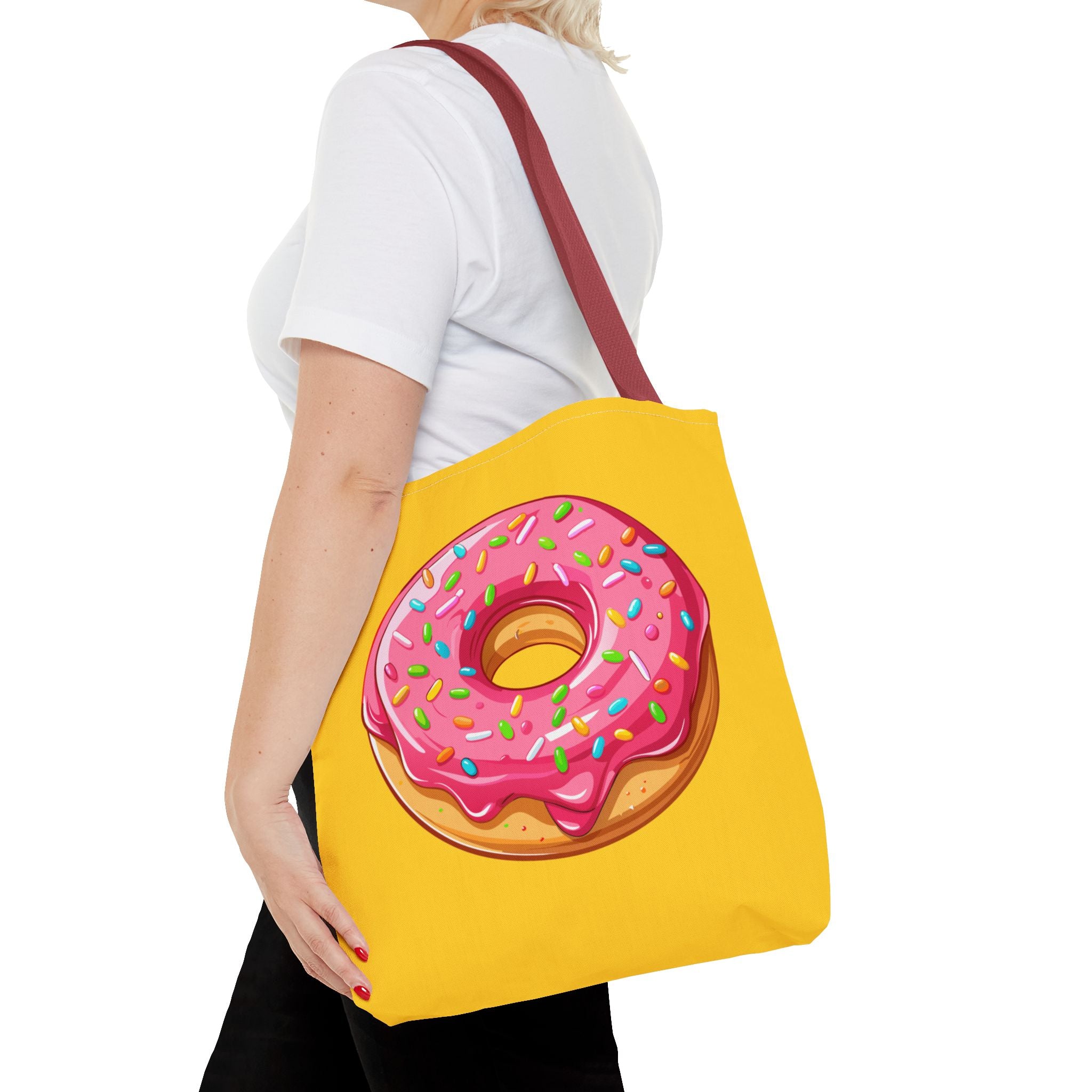 🍩 90s Donut Tote Bag – Bright Sprinkles 🍩