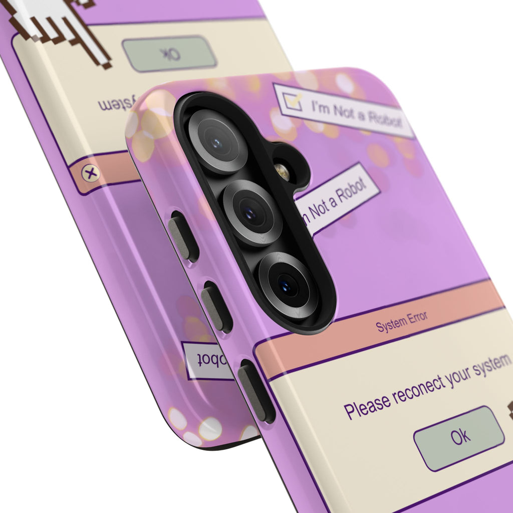 Y2K I’m Not a Robot System Error Phone Case 🤖💻📱