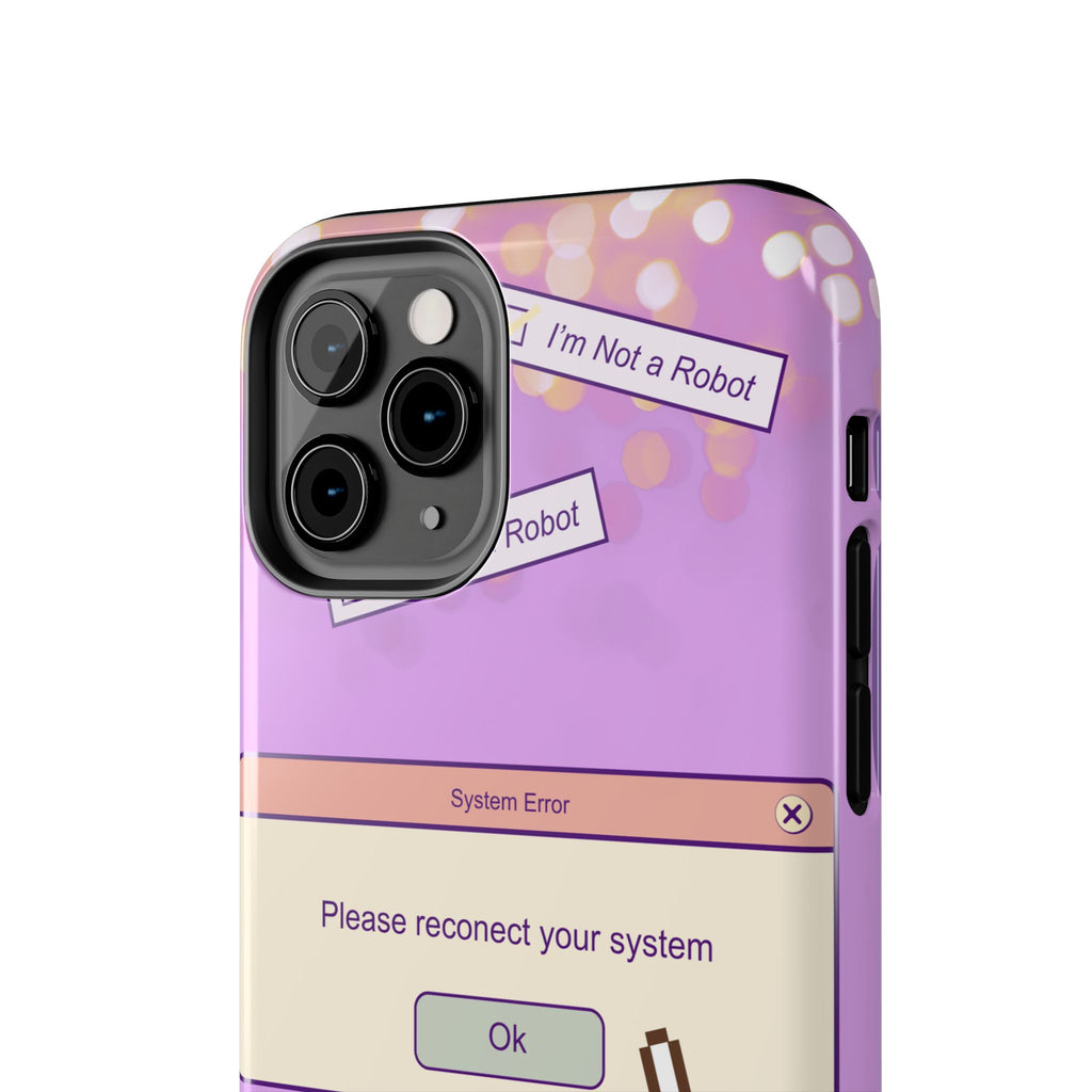 Y2K I’m Not a Robot System Error Phone Case 🤖💻📱