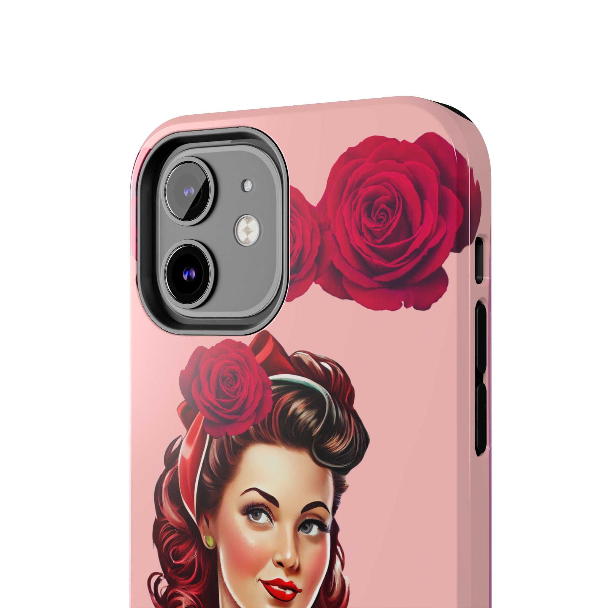 50s Rose Pinup Romance Phone Case 🌹💕📱