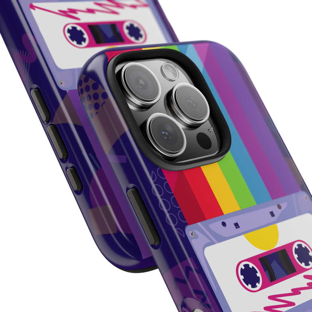 80s–90s Cassette Rainbow Phone Case 📼🌈📱