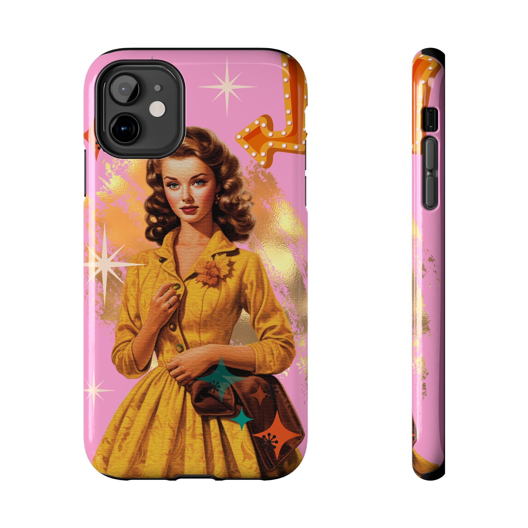 50s Pink Glam Retro Phone Case 💖📱