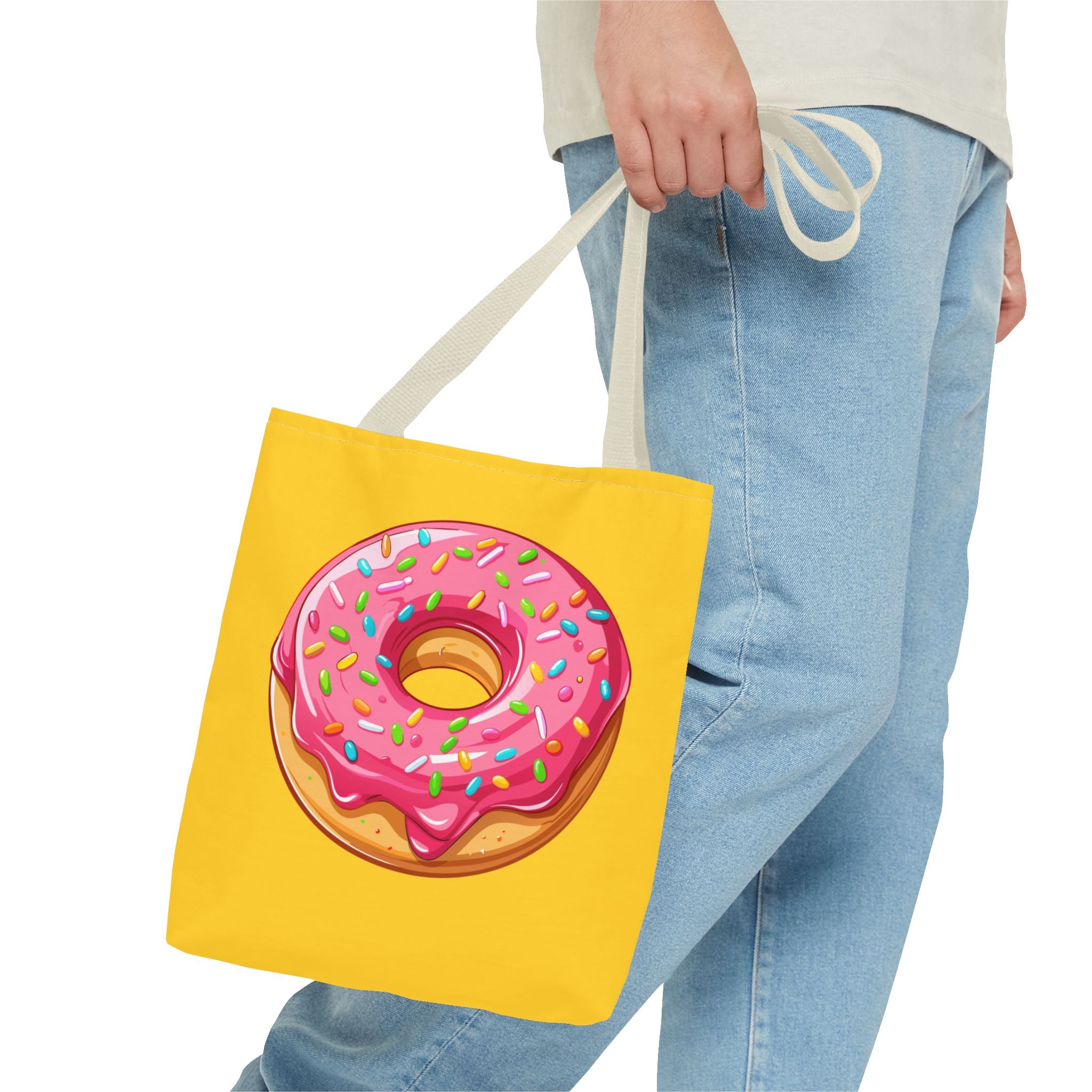 🍩 90s Donut Tote Bag – Bright Sprinkles 🍩