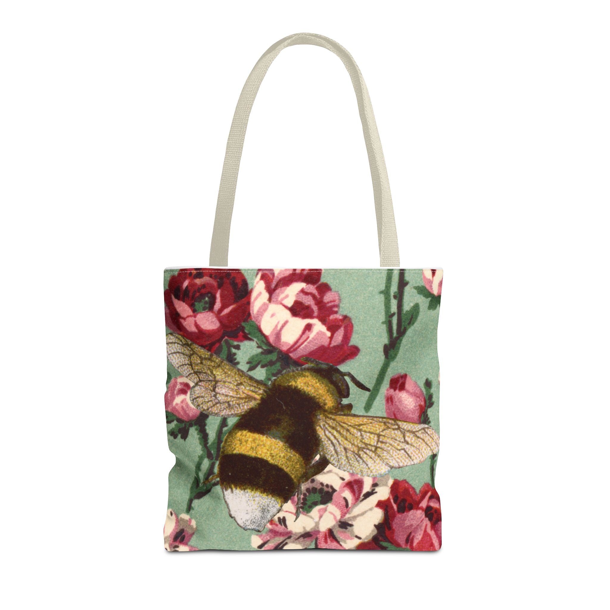 🐝🌼 60s Bumble Bee Floral Tote Bag 🌸✨
