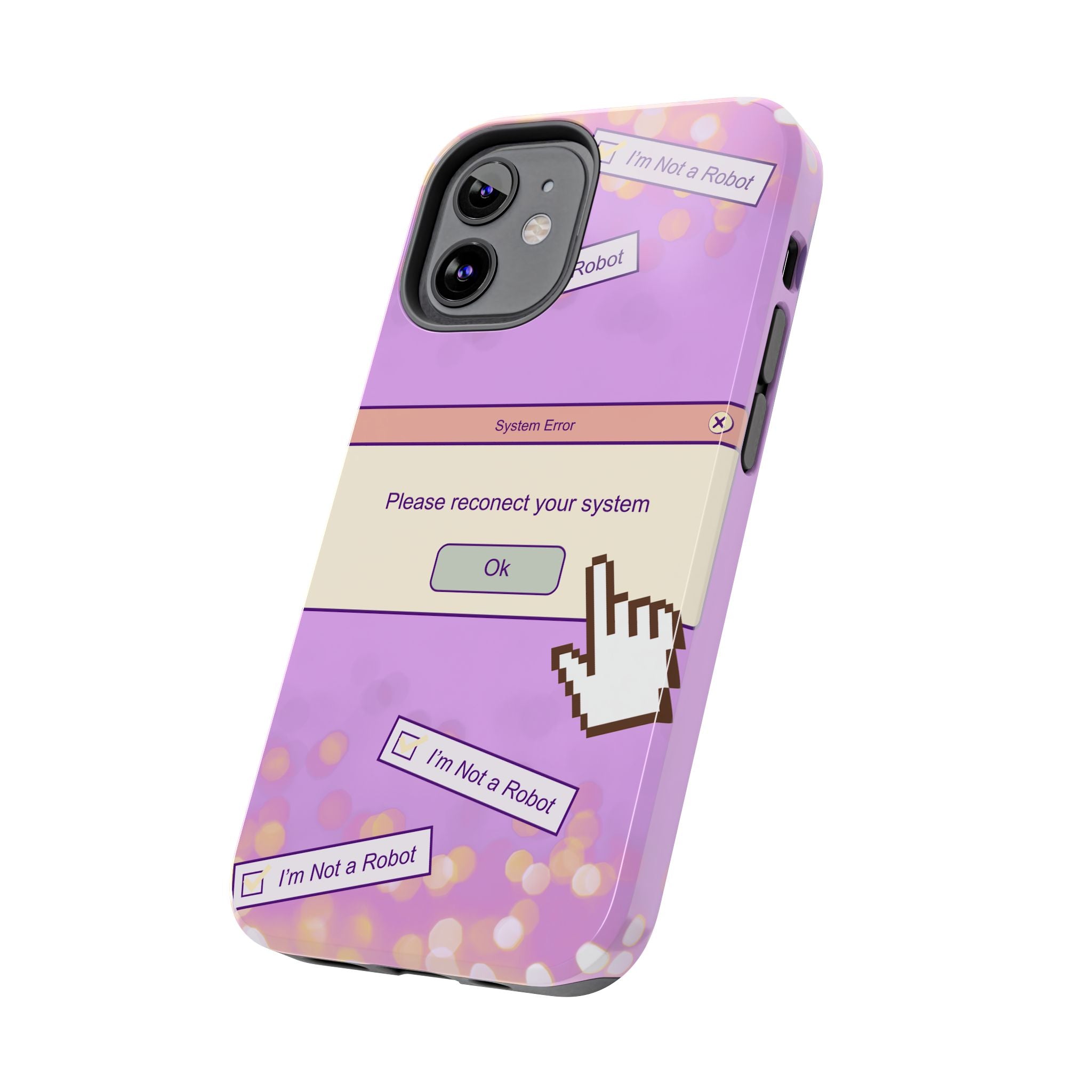 Y2K I’m Not a Robot System Error Phone Case 🤖💻📱