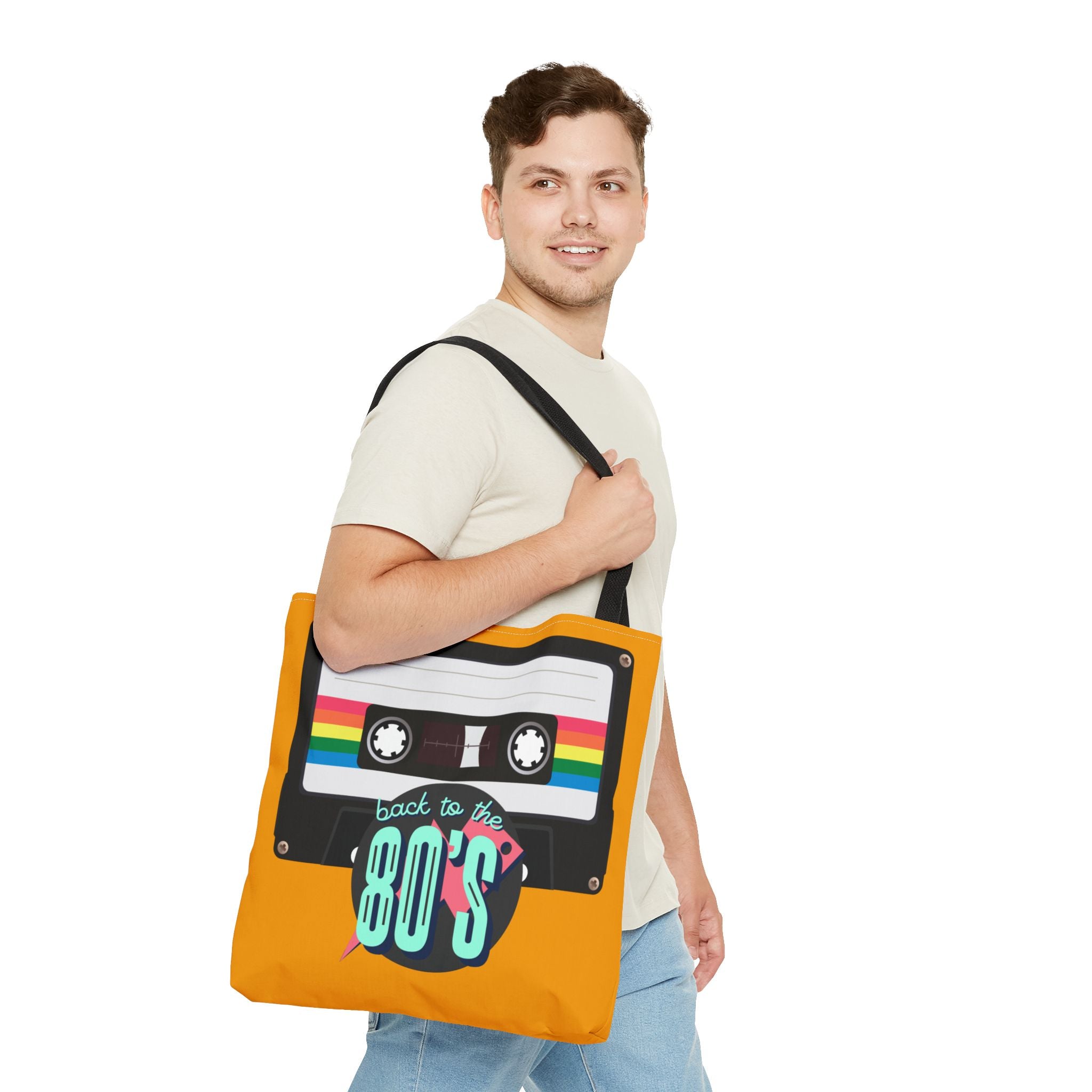 🎵 Back to the 80s Mixtape Retro Tote Bag