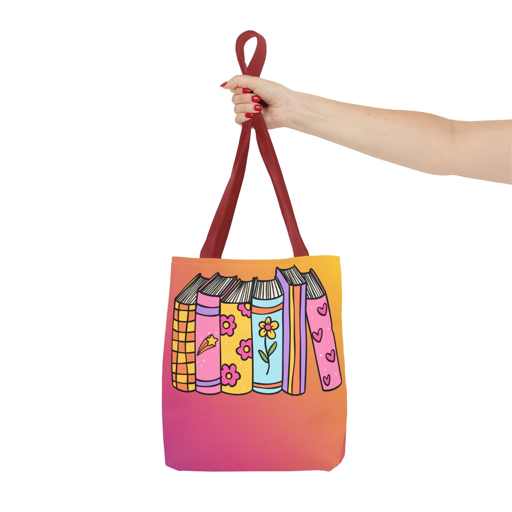 💿 90s Book Collector Bright Books Tote Bag
