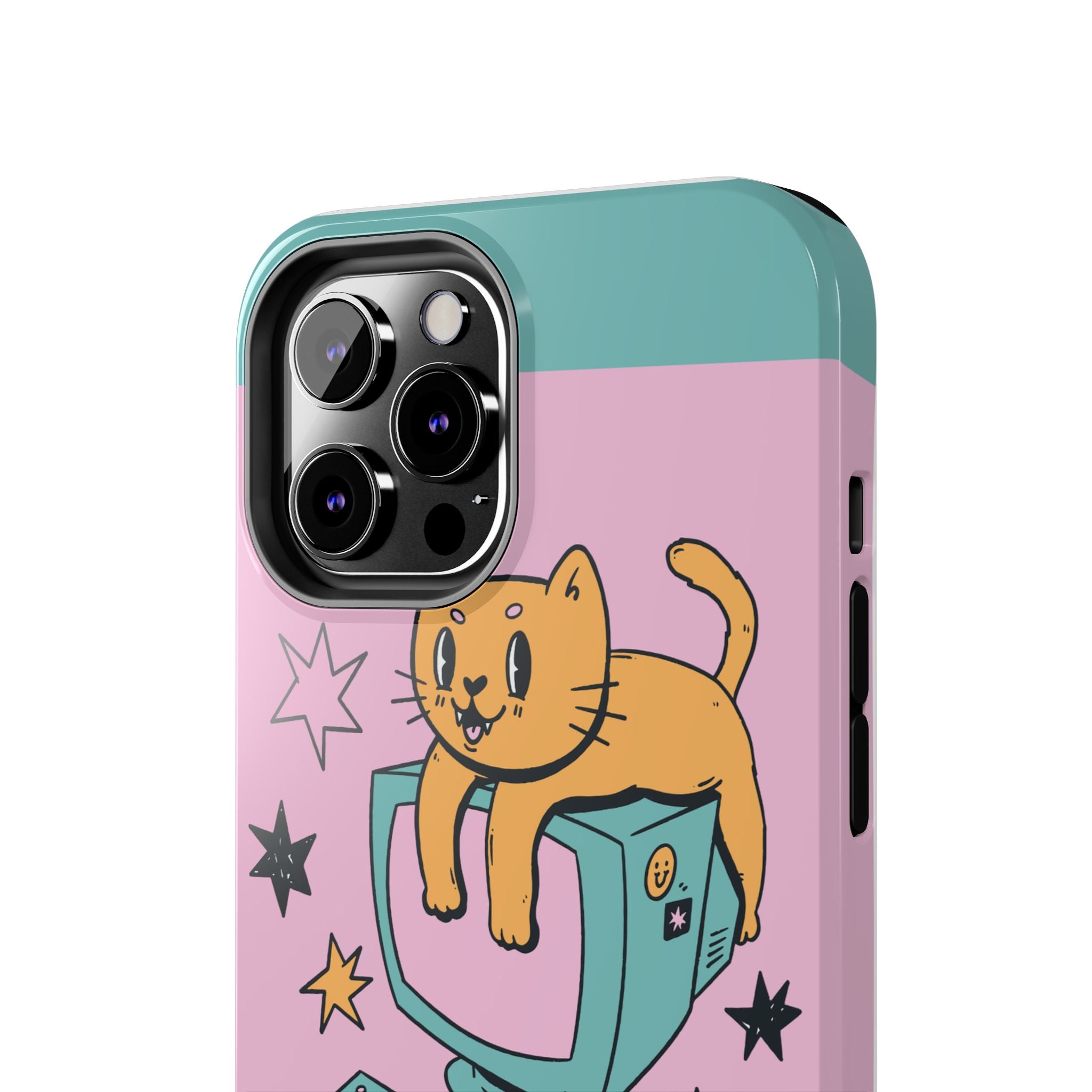 90s Cat and Computer Phone Case 🐱💾