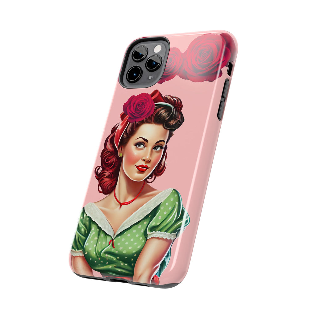 50s Rose Pinup Romance Phone Case 🌹💕📱