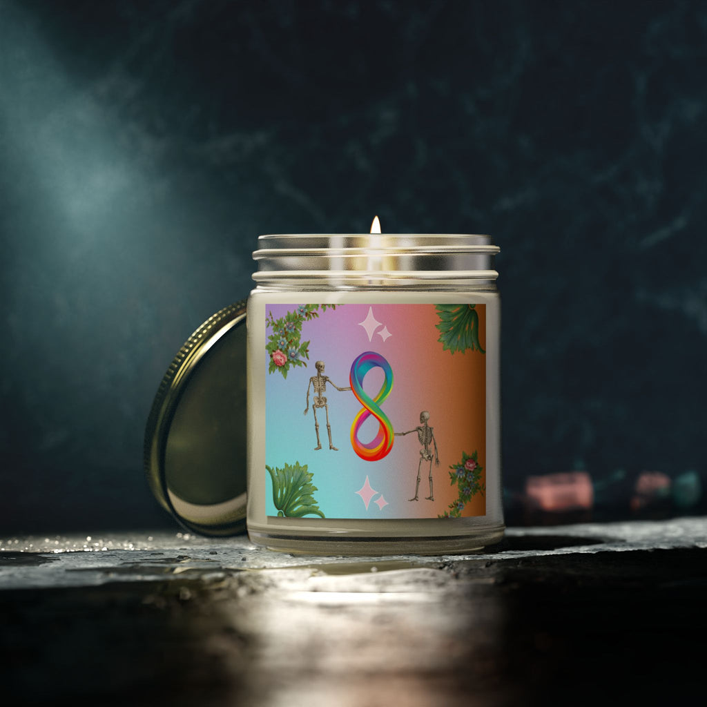 💀 Infinite Skellie Floral Candle