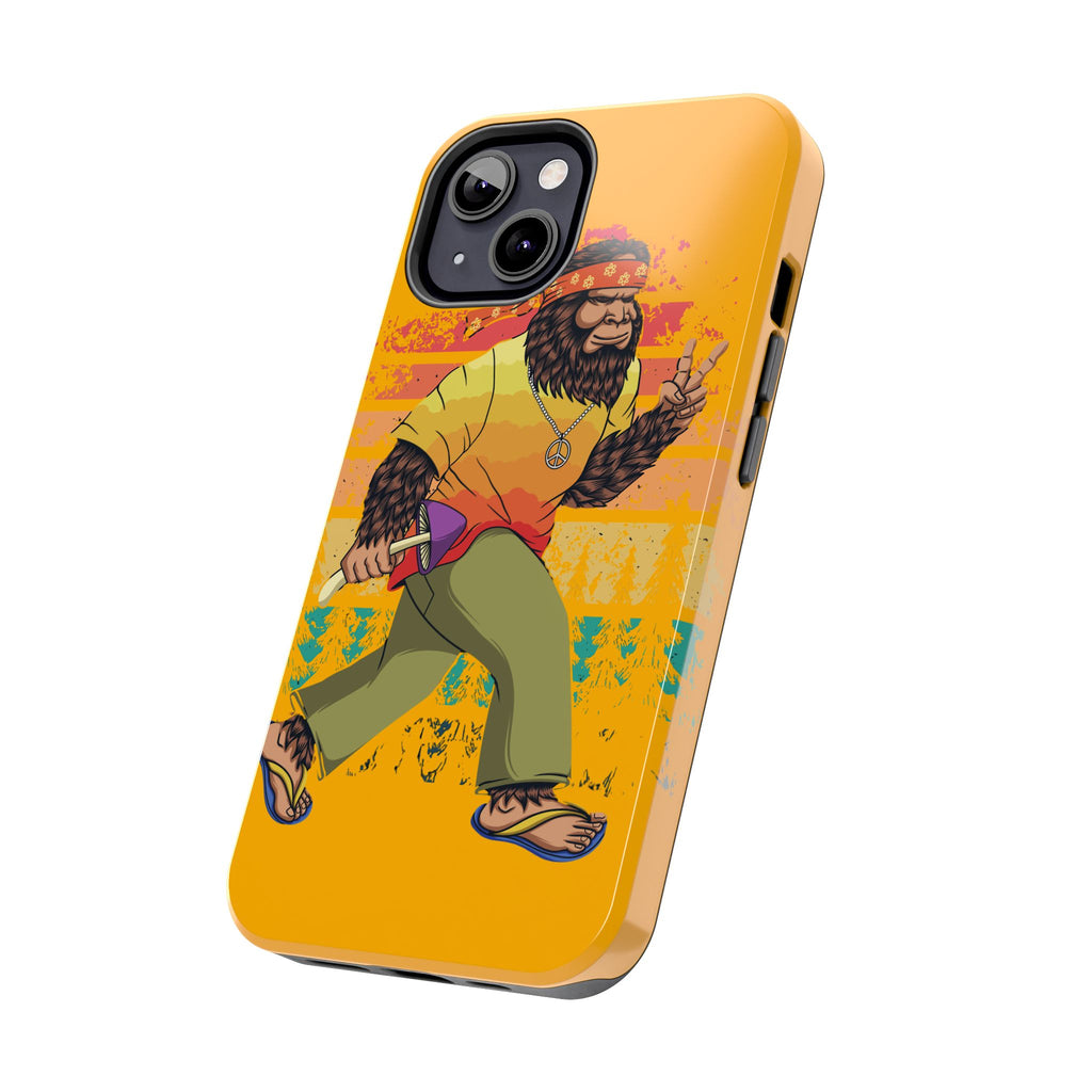 70s Bigfoot Mushroom Hunting Peace Phone Case 🍄✌️