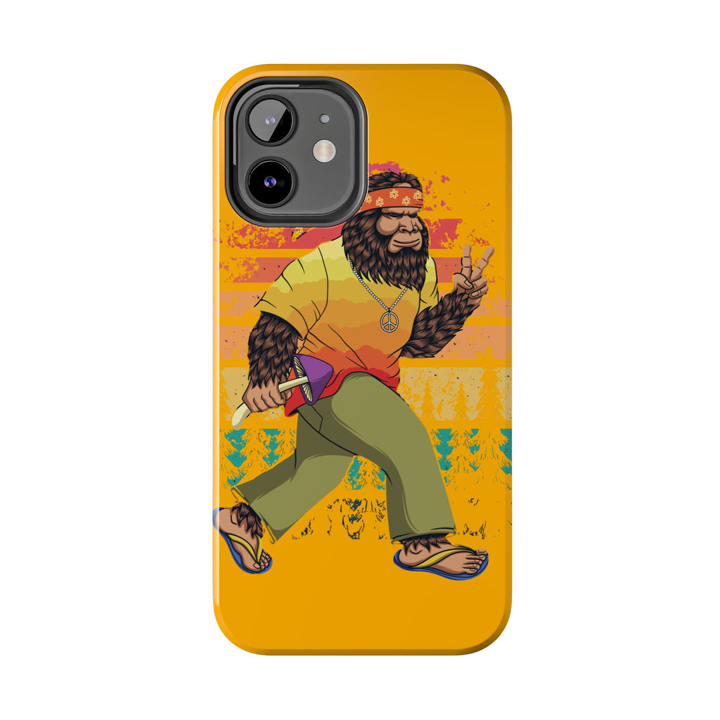 70s Bigfoot Mushroom Hunting Peace Phone Case 🍄✌️