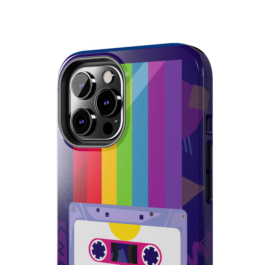 80s–90s Cassette Rainbow Phone Case 📼🌈📱