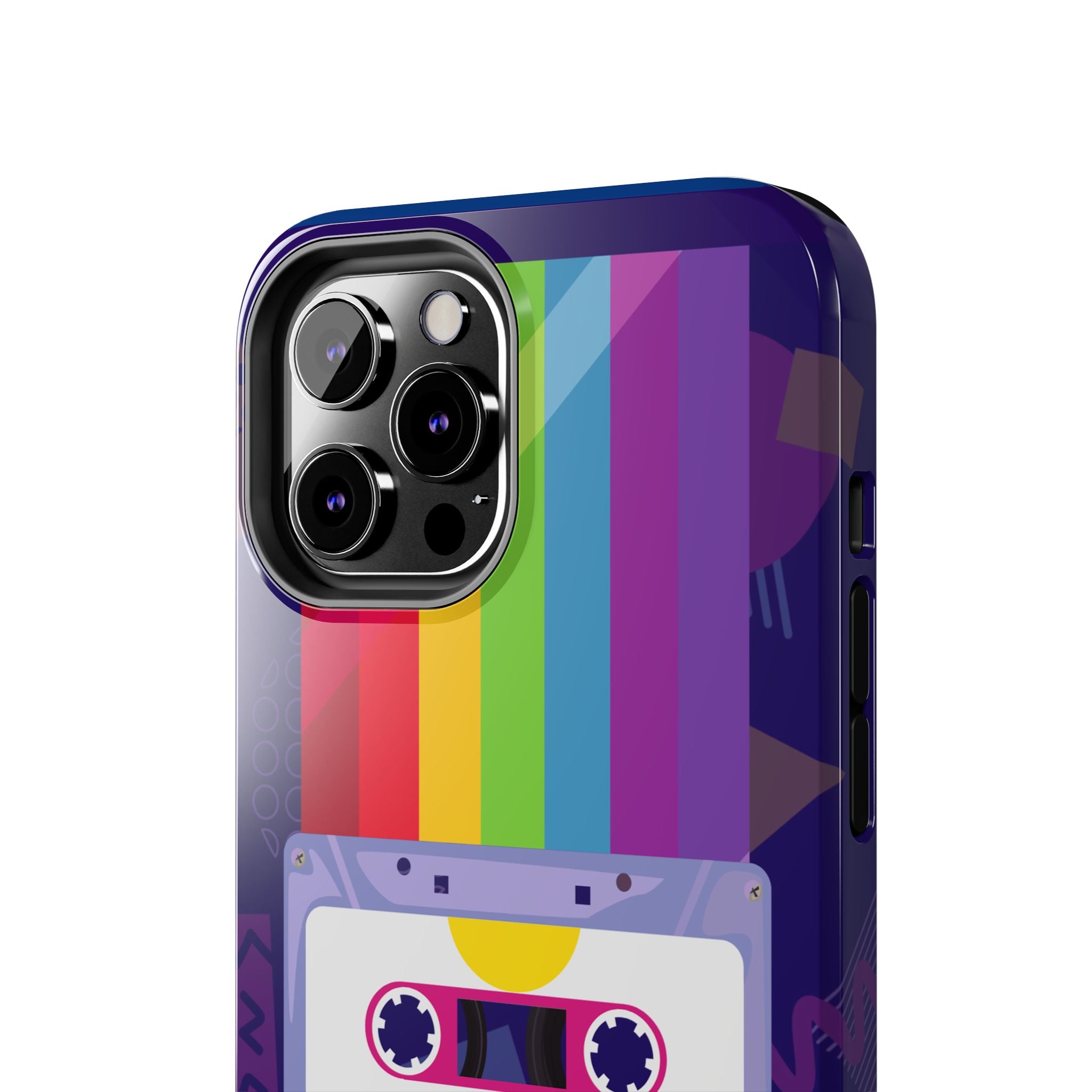 80s–90s Cassette Rainbow Phone Case 📼🌈📱