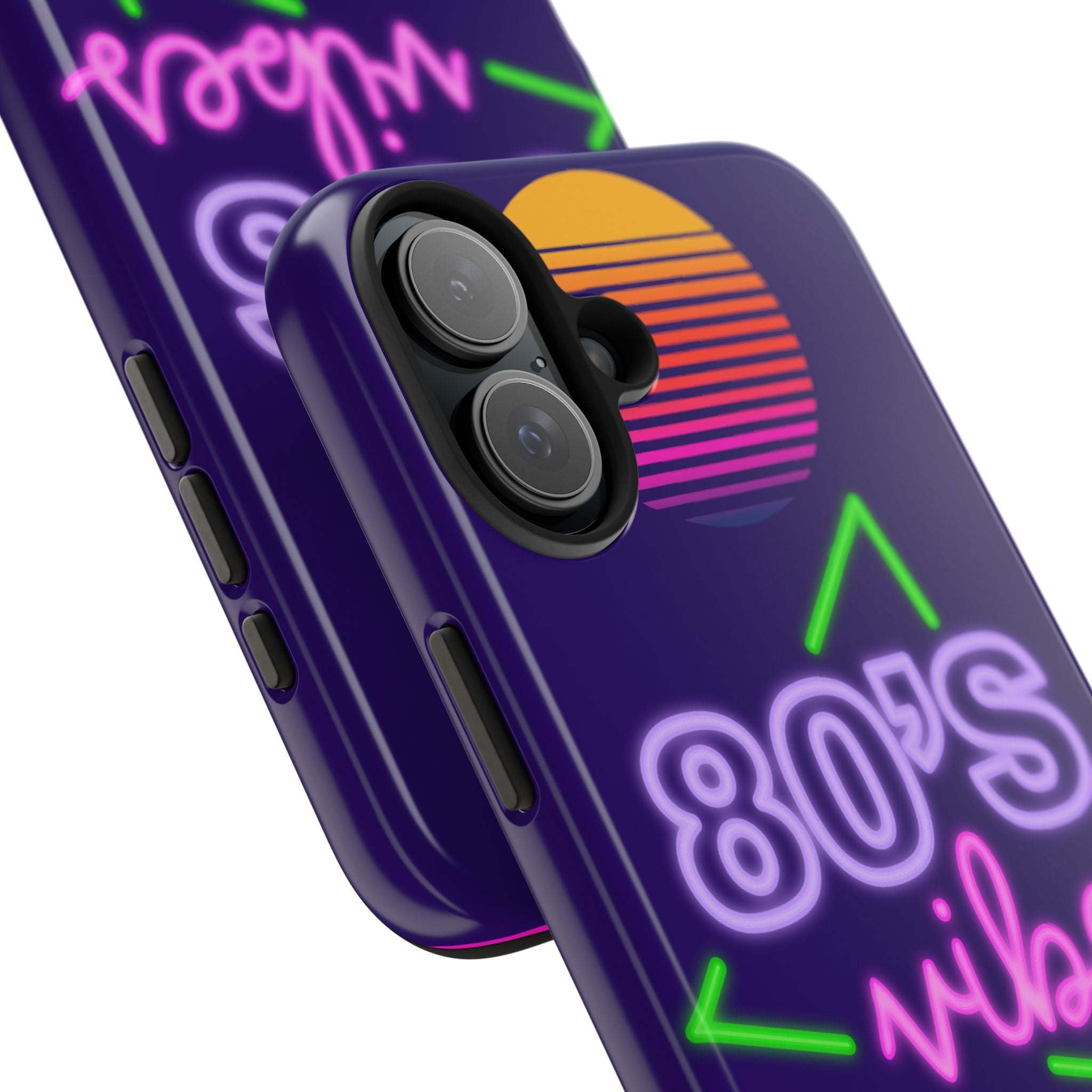 80s Vibes Synthwave Palm Trees Phone Case 🌴🎹📱