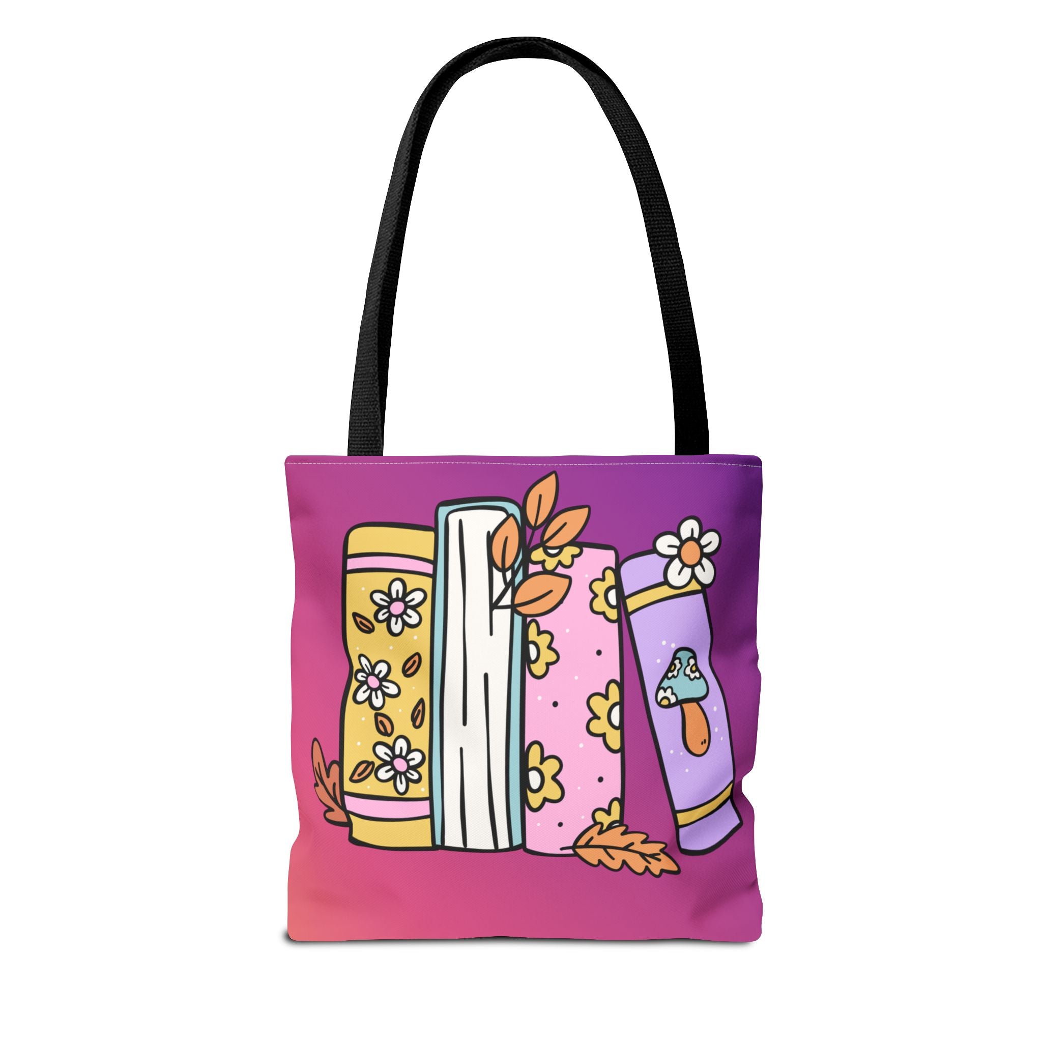 💿 90s Book Collector Bright Books Tote Bag