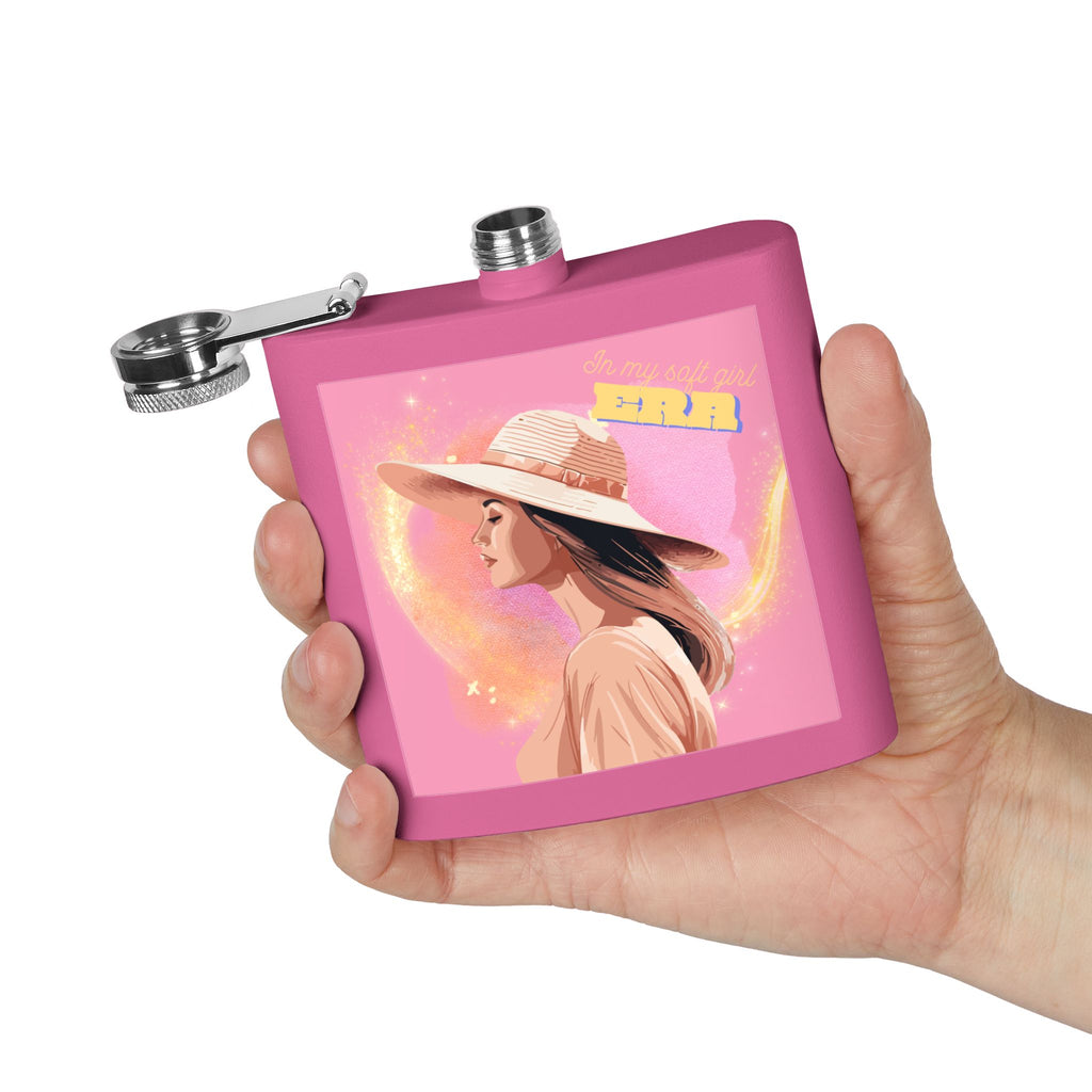 In My Soft Girl Era Pink Flask