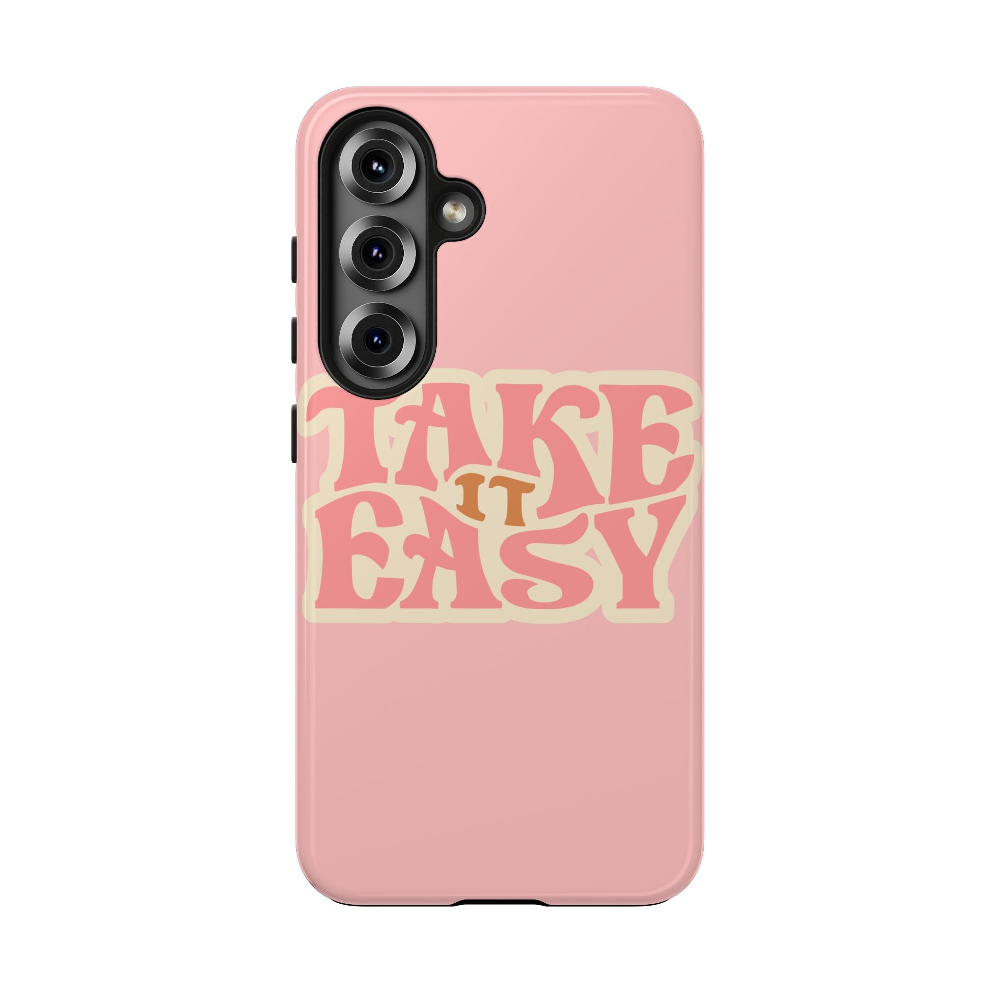 60s Pink Take It Easy Phone Case 🌸✌️📱