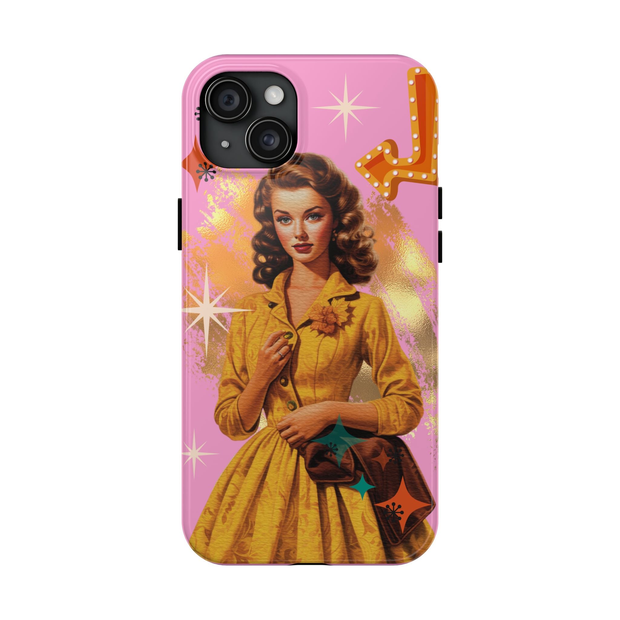 50s Pink Glam Retro Phone Case 💖📱