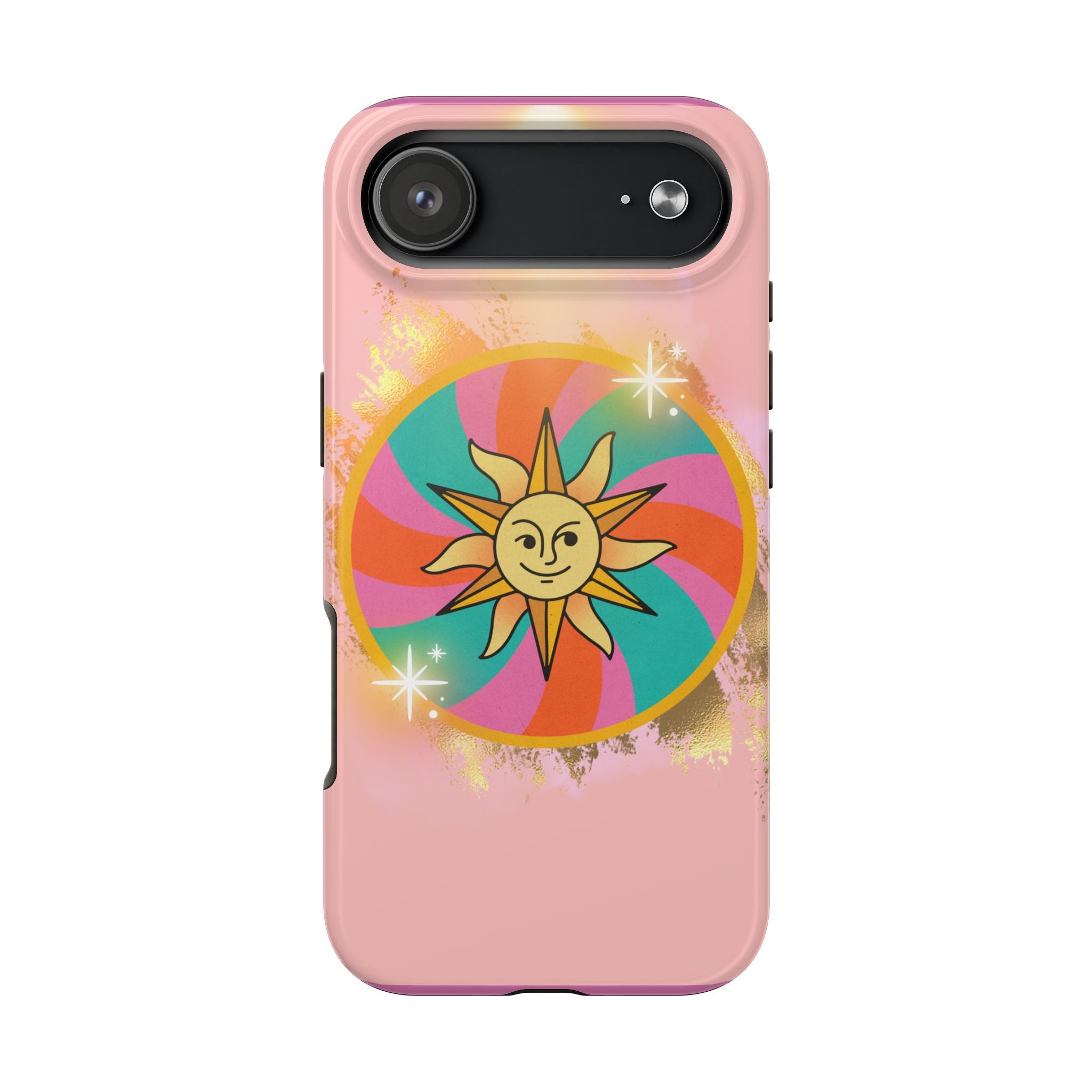 70s Sunshine Tarot Gold Mystical Phone Case 🔮☀️📱