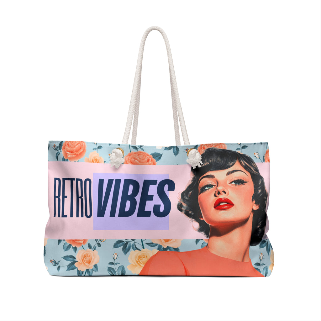 🌸 50s Retro Vibe Girl Weekender Bag 💋