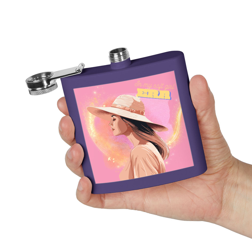 In My Soft Girl Era Pink Flask