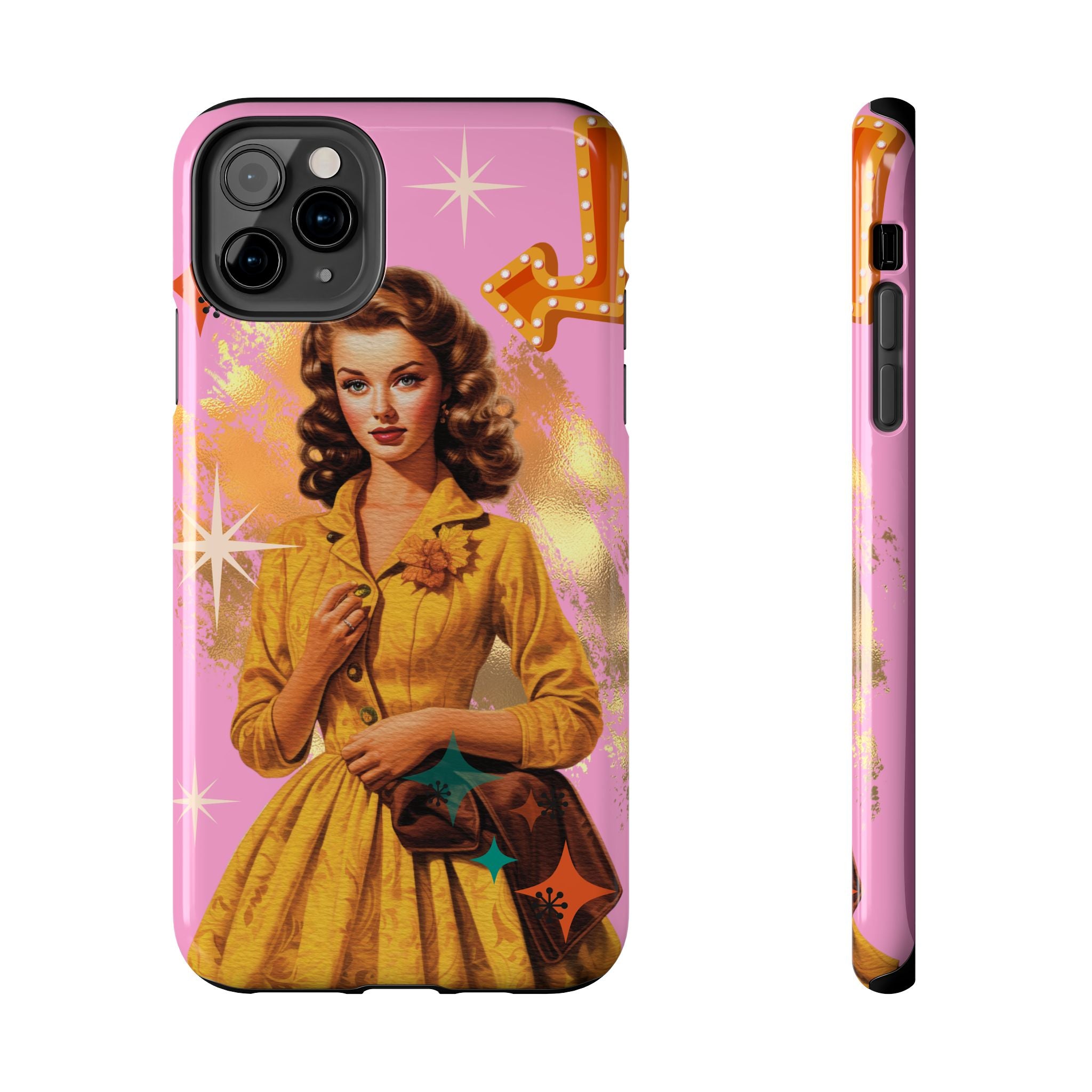 50s Pink Glam Retro Phone Case 💖📱