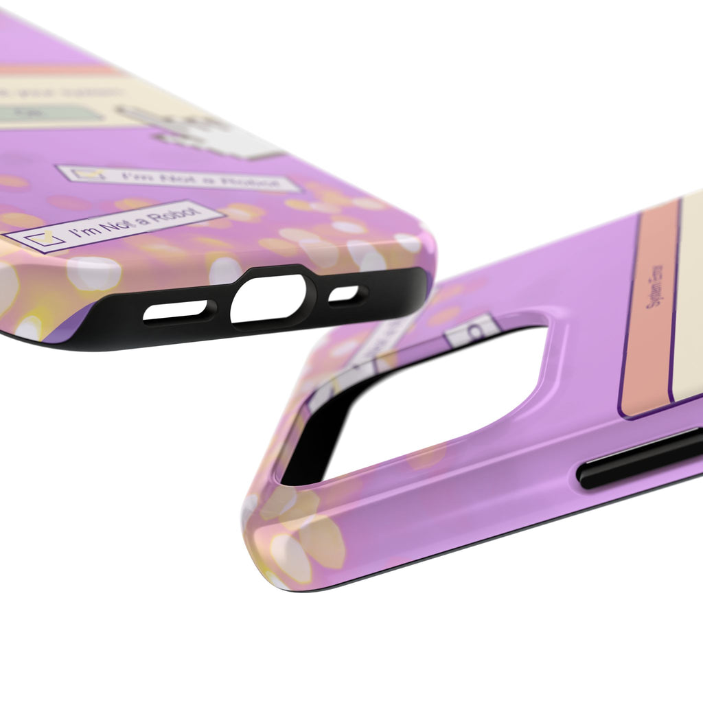 Y2K I’m Not a Robot System Error Phone Case 🤖💻📱