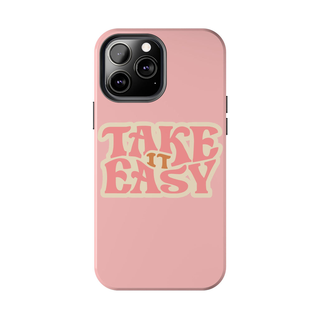60s Pink Take It Easy Phone Case 🌸✌️📱