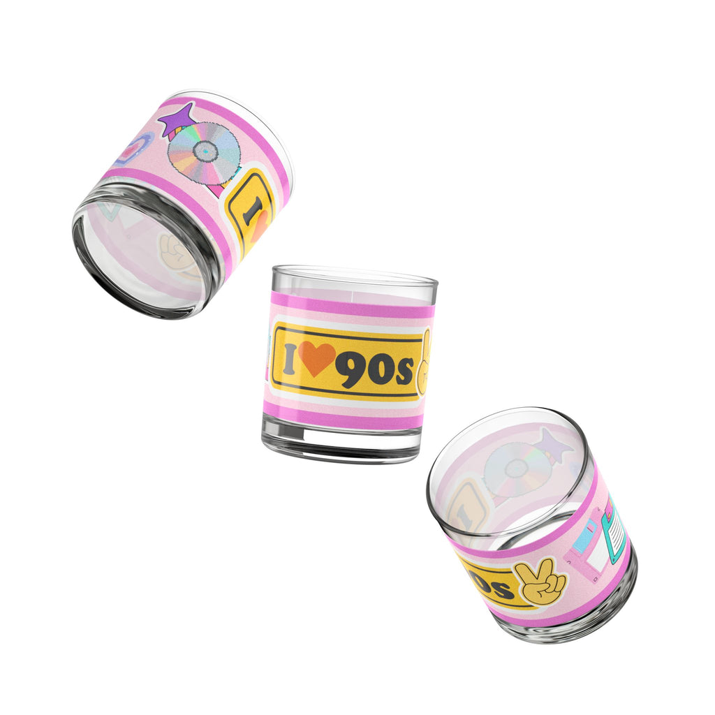 💖 I Heart the 90s Retro Glass 🌈✨