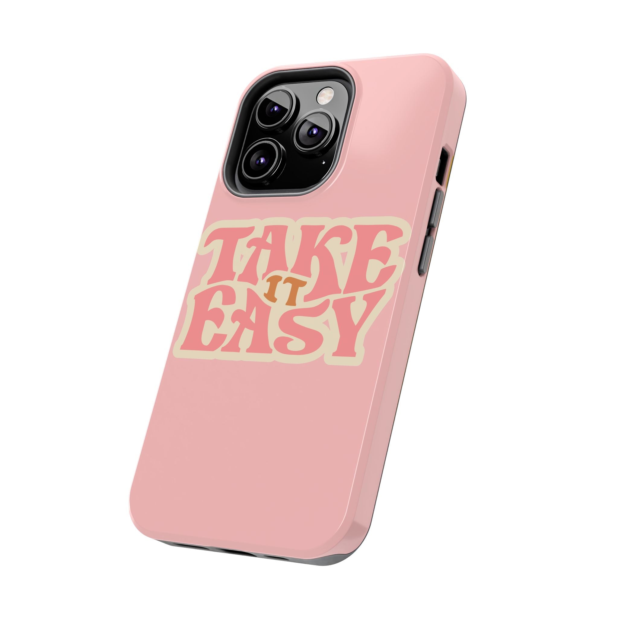 60s Pink Take It Easy Phone Case 🌸✌️📱