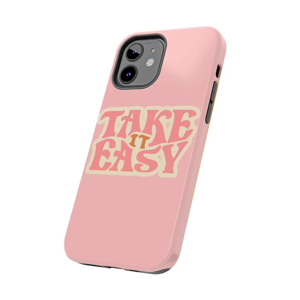 60s Pink Take It Easy Phone Case 🌸✌️📱