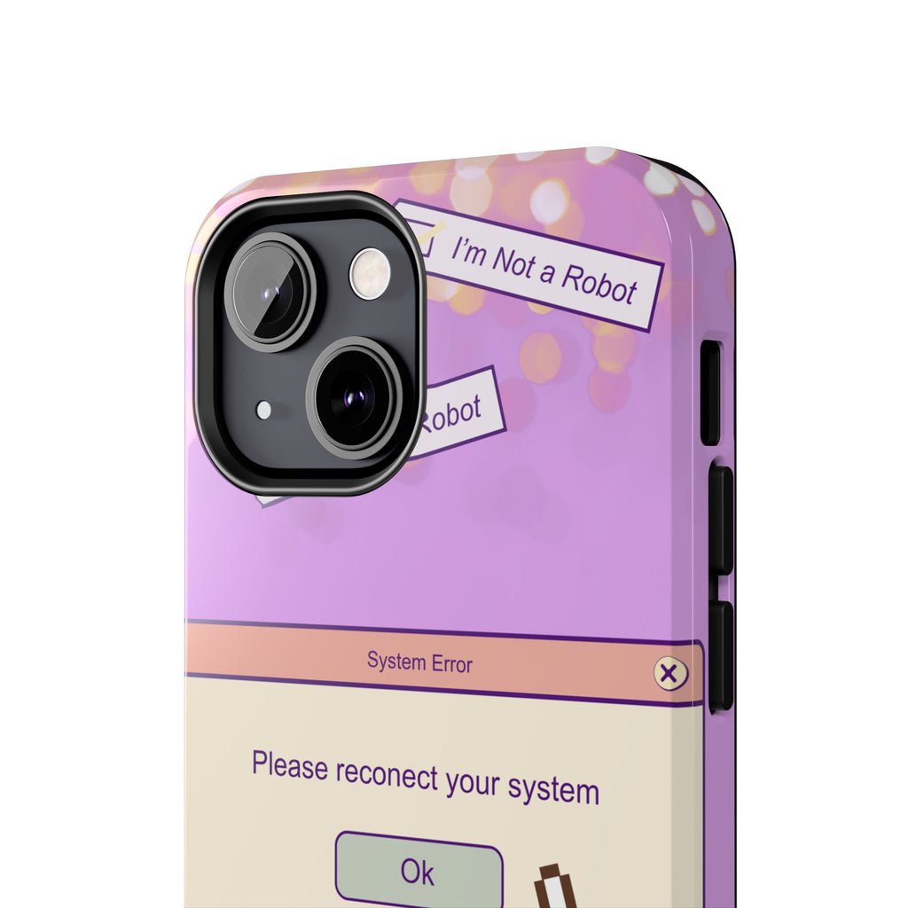 Y2K I’m Not a Robot System Error Phone Case 🤖💻📱