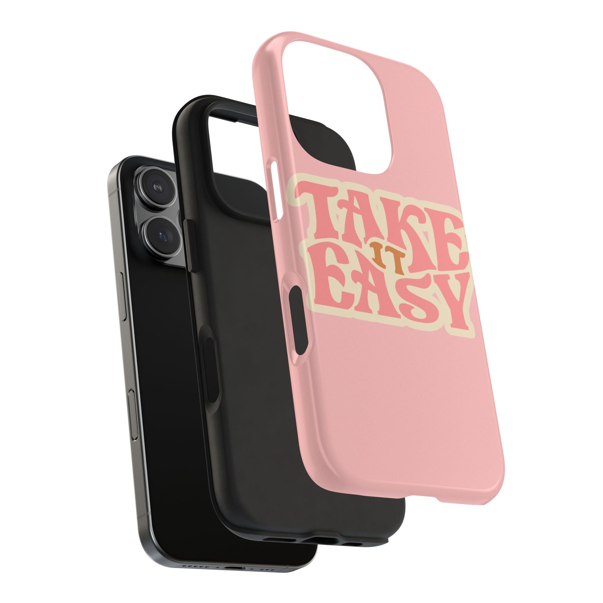 60s Pink Take It Easy Phone Case 🌸✌️📱