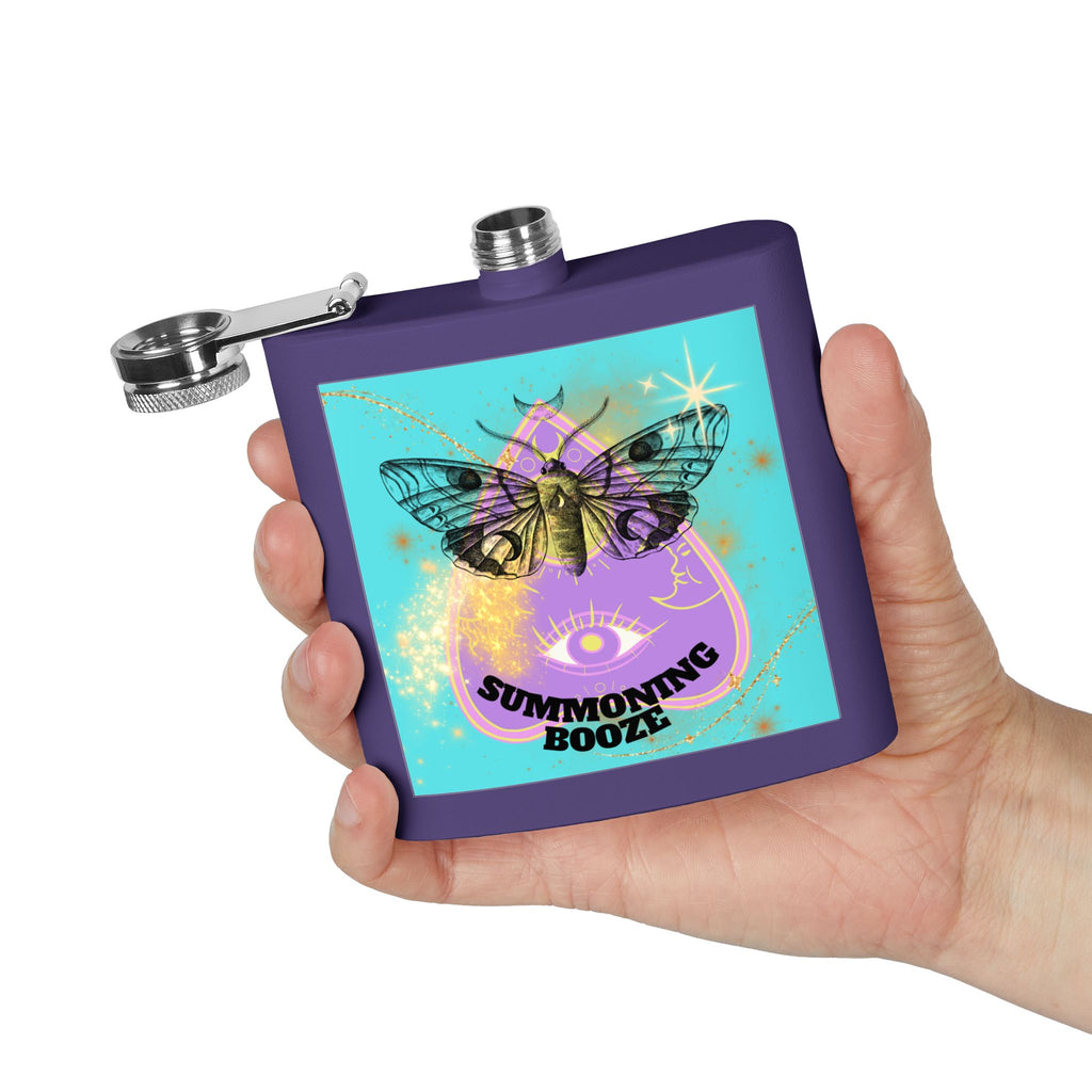 🔮 Summoning Booze Moth Ouija Flask