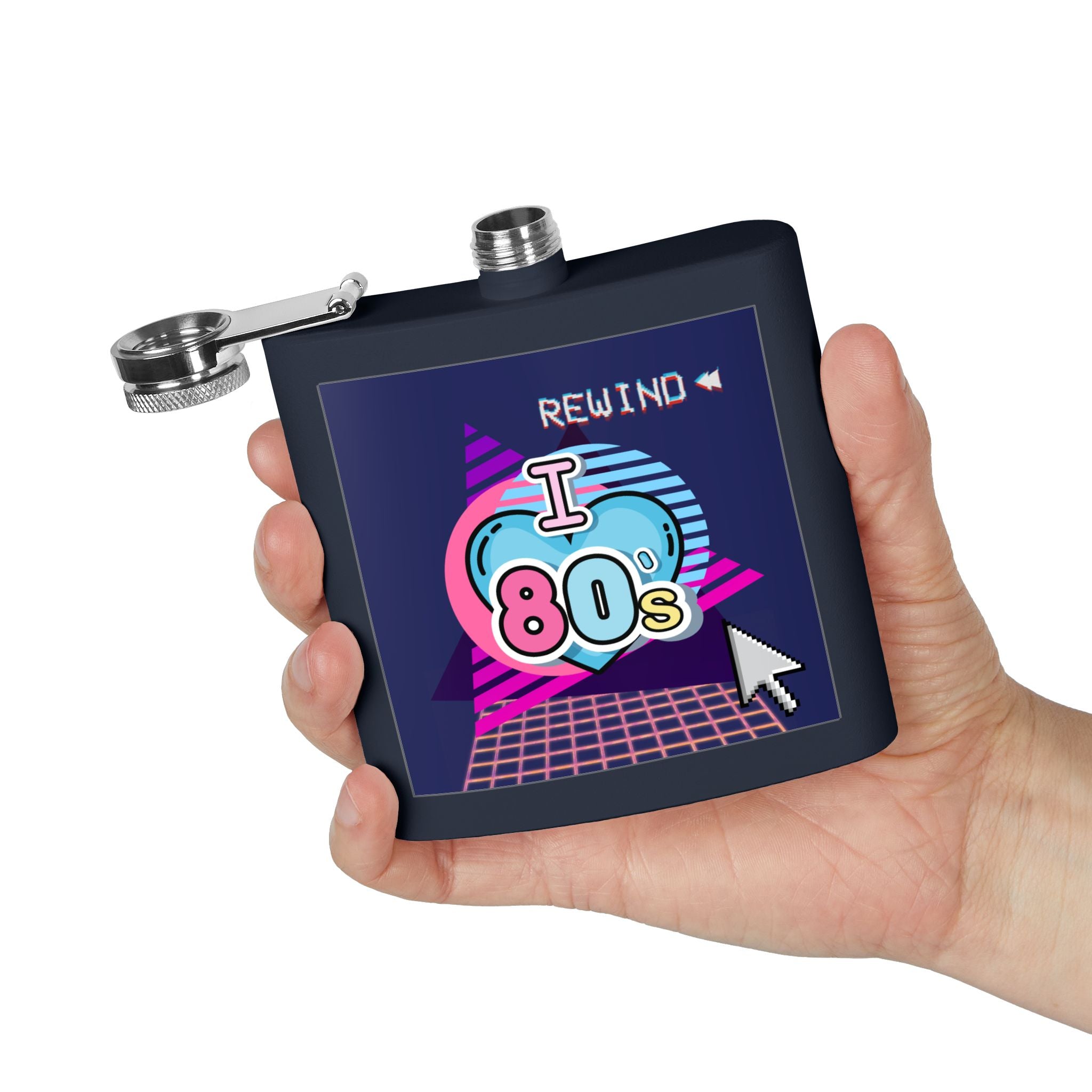 I Heart the 80s Rewind Flask