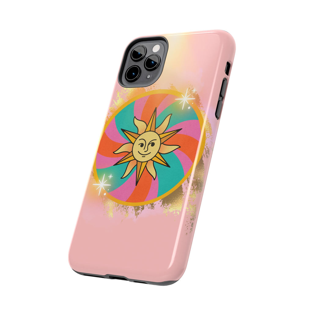 70s Sunshine Tarot Gold Mystical Phone Case 🔮☀️📱