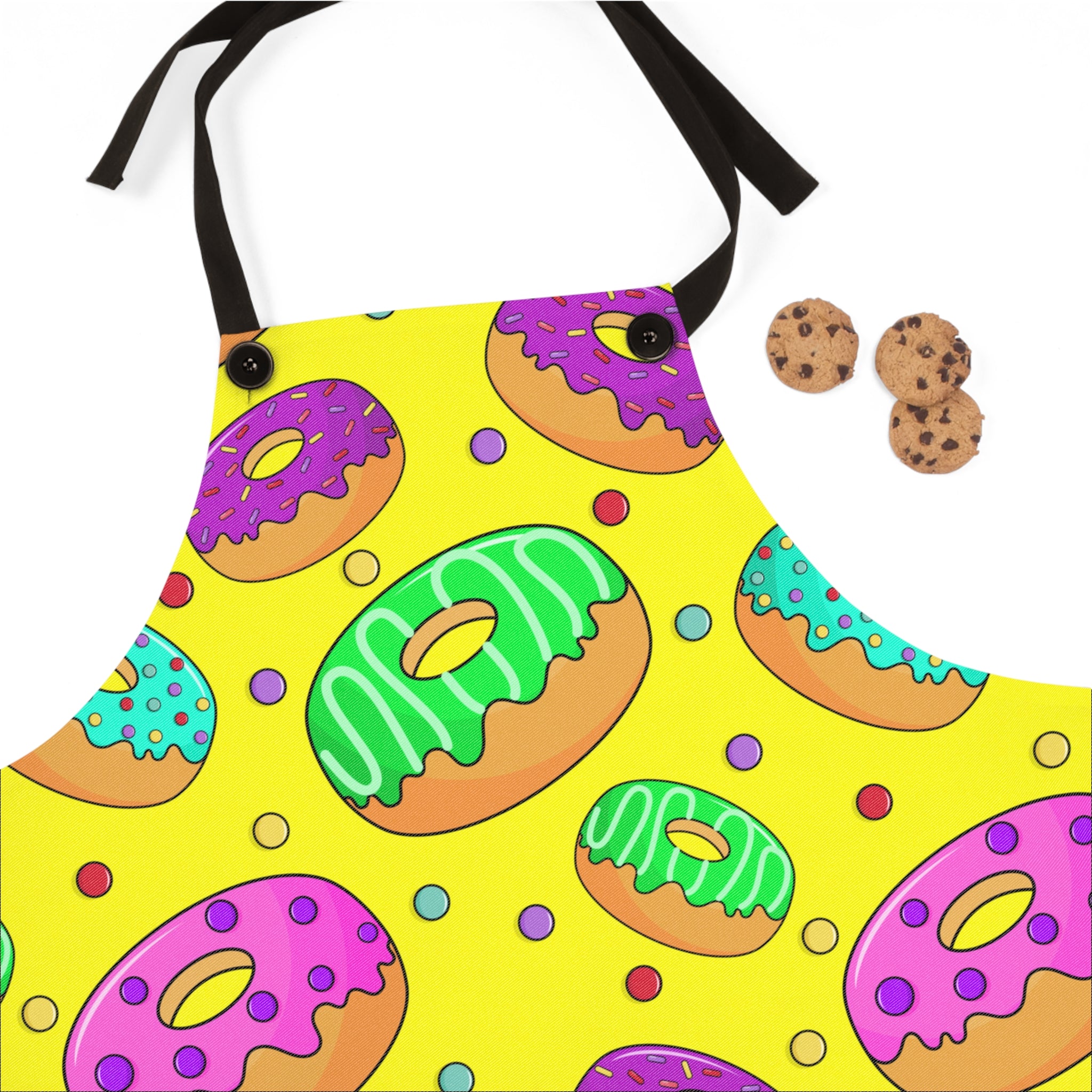 90s Funky Donuts Cooking Apron 🍩🎨👩‍🍳