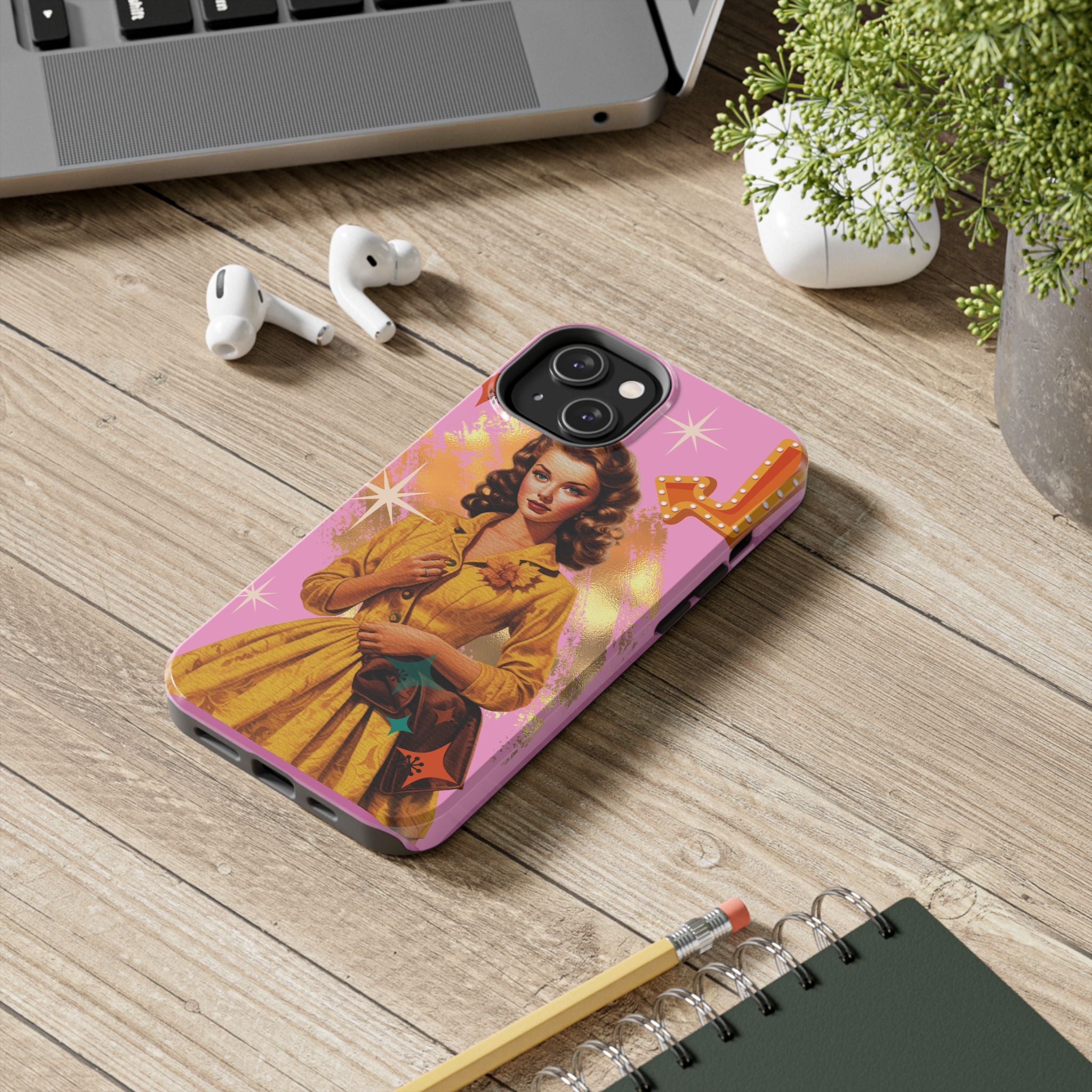 50s Pink Glam Retro Phone Case 💖📱