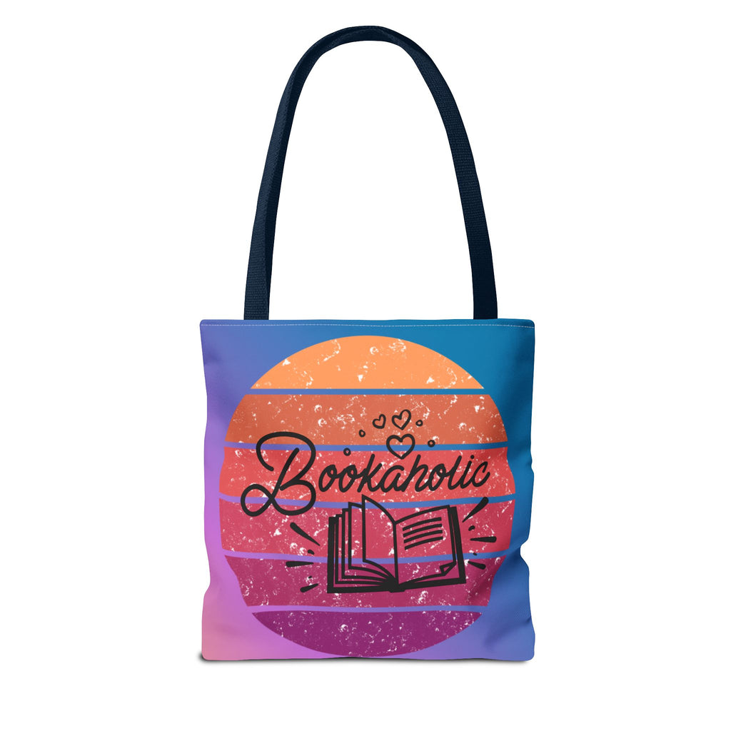 📚 60s Bookaholic Retro Tote Bag
