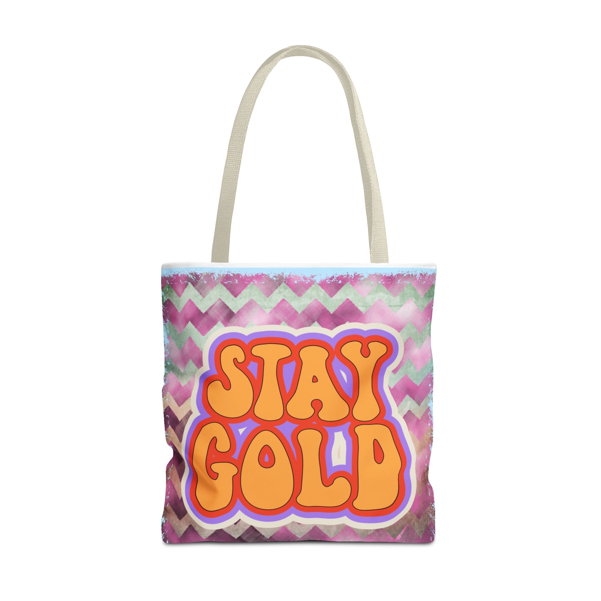 🌟 70s “Stay Gold” Retro Tote Bag