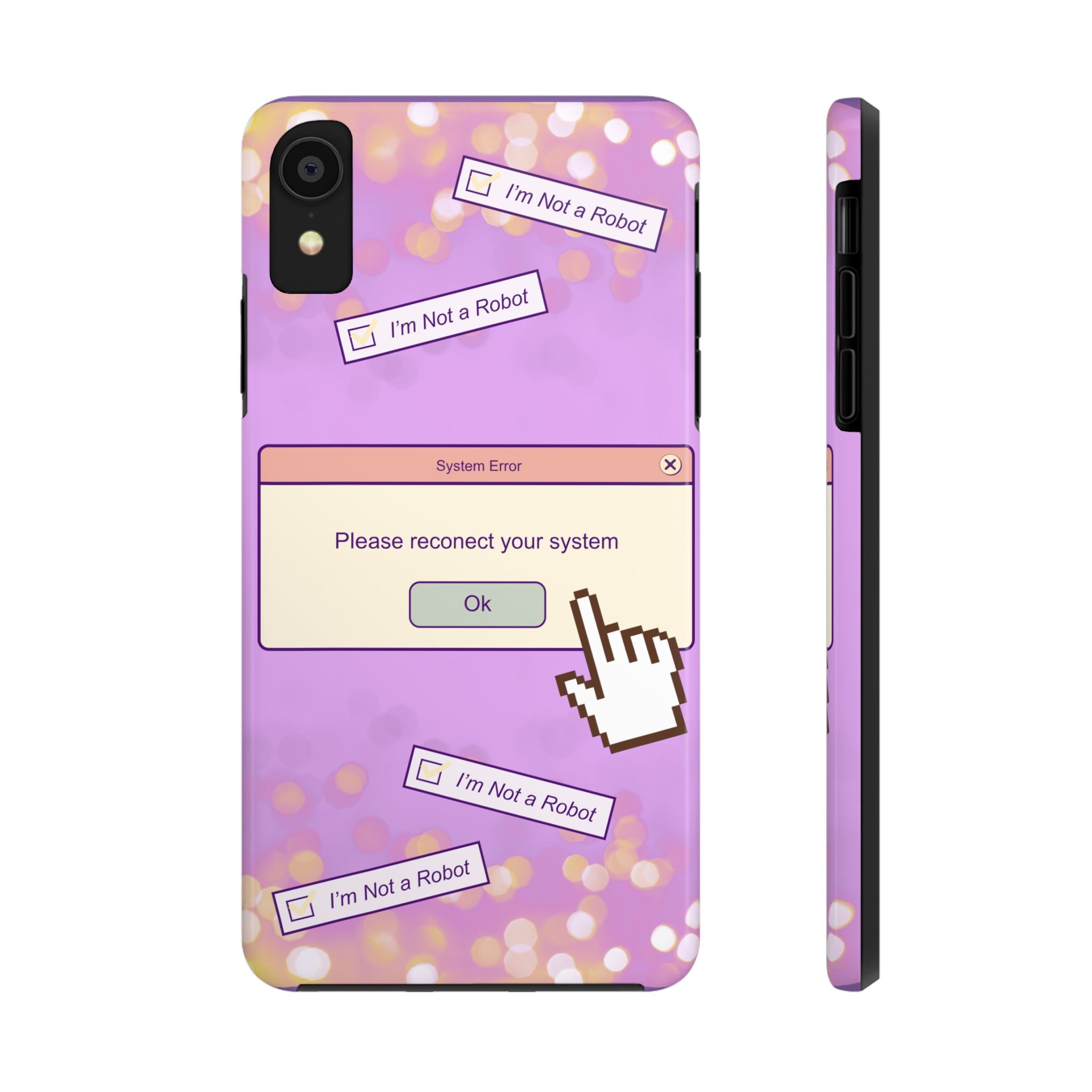 Y2K I’m Not a Robot System Error Phone Case 🤖💻📱