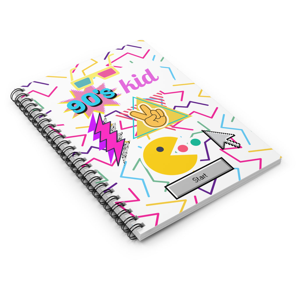🕹️💛 90s Kid Pac-Man Start Button Journal 👾✨