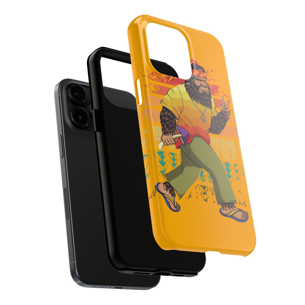 70s Bigfoot Mushroom Hunting Peace Phone Case 🍄✌️