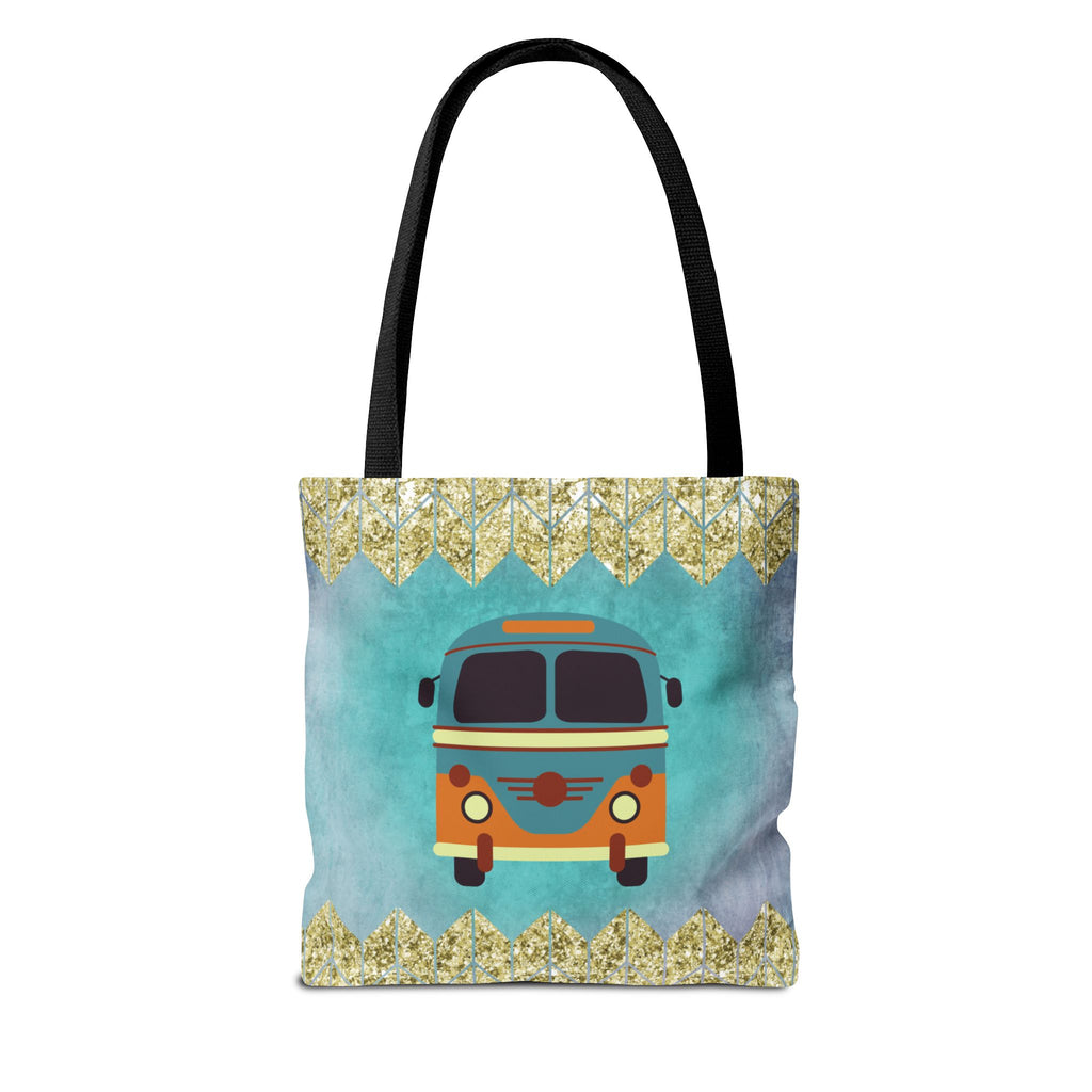 🌈 70s Hippie Soul Van Retro Tote Bag
