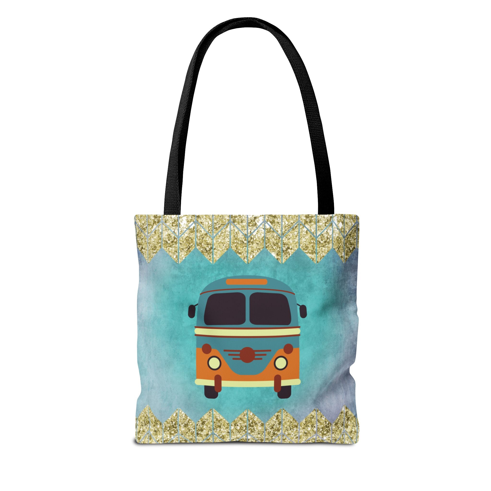 🌈 70s Hippie Soul Van Retro Tote Bag